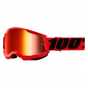 100% STRATA 2 Goggle Red Mirror Red Lens